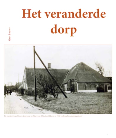 het veranderde dorp titelpag