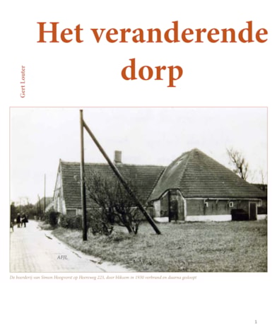 het veranderde dorp titelpag